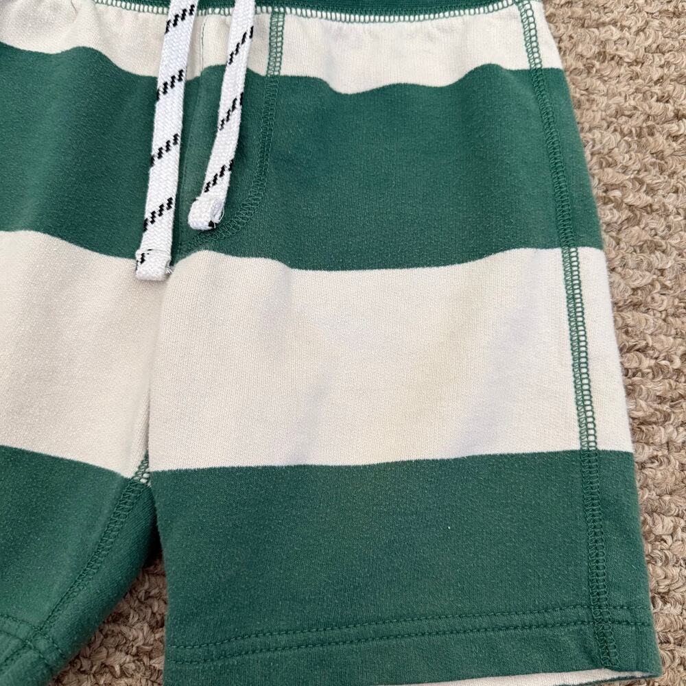 Green/White Preppy Terrycloth Crewcuts Boy’s Loungewear Casual Shorts Sz Small - Picture 3 of 6